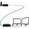 Extender KVM USB Přijímač, počet zobrazení: 1 1 Adder 10000 m, video připojení: DVI 1portový