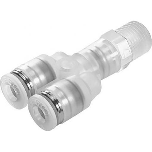 Festo Pneumatická armatura, řada: NPQP Vnější Odolné vůči chemikáliím Potravinářský stupeň M, R závit M