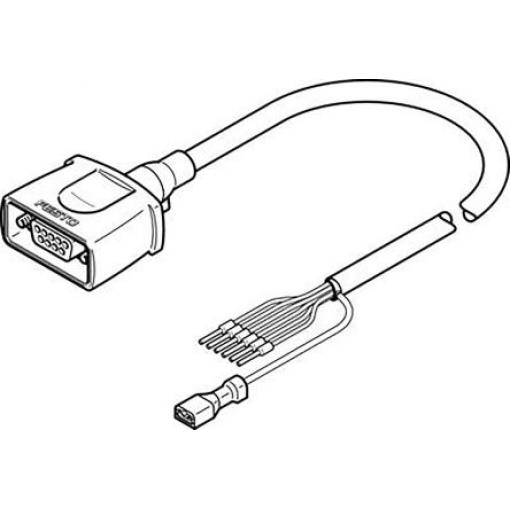 Festo Kabel, řada: NEBM, pro použití s: Regulátor motoru CMMS-ST, Krokový motor EMMS-ST-42, Krokový motor EMMS-ST-57