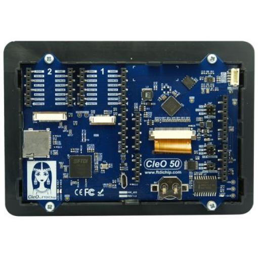 Bridgetek CleO50 5 in Displej kompatibilní s platformou Arduino Rezistivní dotyková obrazovka