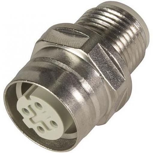 HARTING Adaptér pro kulaté konektory, orientace těla: Rovný 4 M12 Vnitřní 4, 0 °C M12 Vnější