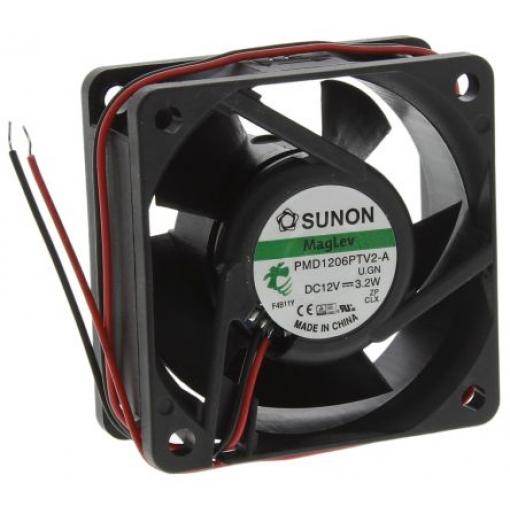 Sunon Axiální ventilátor, řada: PMD, průtok vzduchu: 53.5 m³/h 3.2 W 12 V dc 269 mA 60 mm 60 mm 25 mm