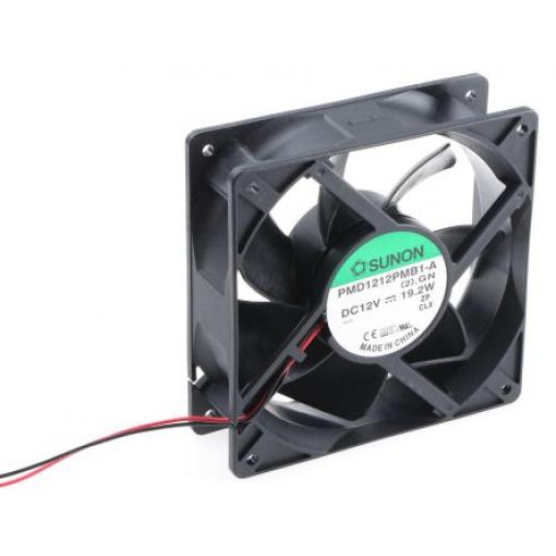 Sunon Axiální ventilátor, řada: PMD, průtok vzduchu: 323 m³/h 19.2 W 12 V dc 1.6 A 120 mm 120 mm 38 mm