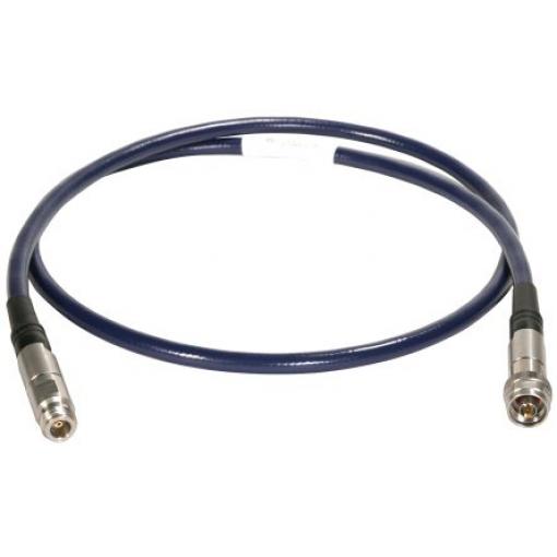 Koaxiální kabel, řada: ST18A, Modrá Vnější Polytetrafluorethylén, A: Typ N Vnitřní, B: Typ N 3 m Huber+Suhner