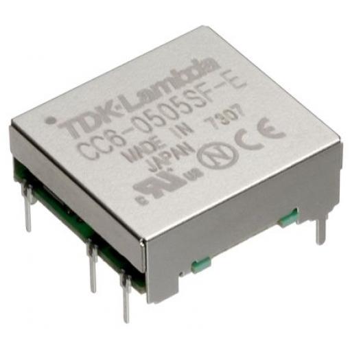 TDK-Lambda Měnič DC/DC CC-E, výstup: 5 V dc 500 V ac, Vin 24V dc 1.2 A, Vin 22.8V 6 W -40 °C 85 °C Průchozí otvor