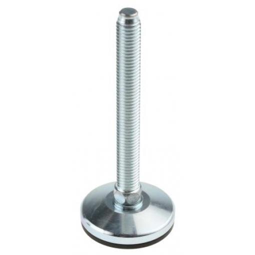 RS PRO M12 50 mm Zinkovaná ocel Nastavitelná noha 1500 kg 5 °