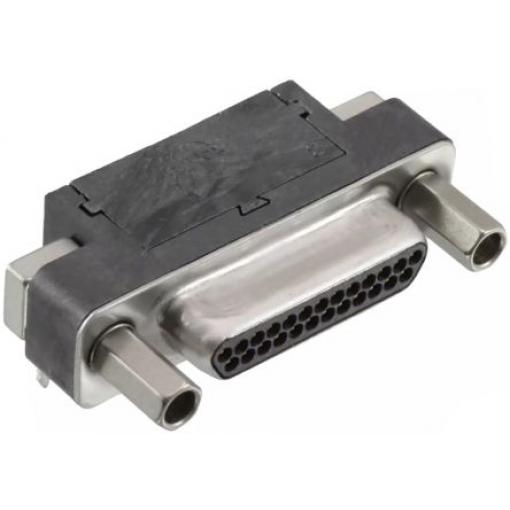 Molex Konektor D-Sub, řada: 83614, počet kontaktů: 25, orientace těla: Svislé 1.27 mm, Montáž na plošný spoj Vnější,