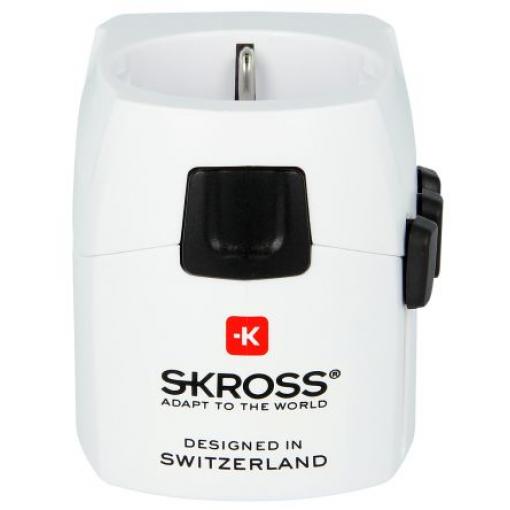 SKROSS Cestovní adaptér Evropa, Cestovní adaptér Čína, Spojené státy americké, Velká Británie, Austrálie, Adaptér 6.3A