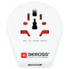 SKROSS Cestovní adaptér Univerzální, Cestovní adaptér Velká Británie, Univerzální zásuvka na UK s USB 13A