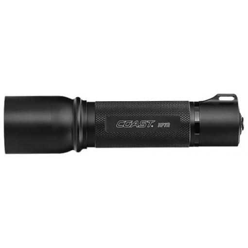 Taktická svítilna HP7R, rozsah: HP, typ žárovky: LED Dobíjecí, svítivost: 300 lm, IPX4 Černá Plošné, Bodové Coast