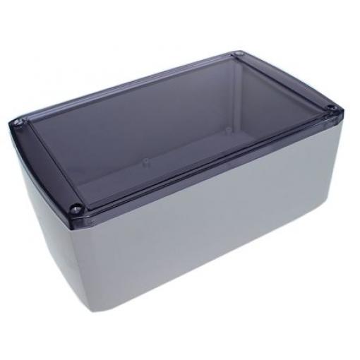 CAMDENBOSS Pouzdro, řada: 1102 IP54 Nestíněný barva Šedá barva Průhledné ABS 190 mm 75 mm 115 mm