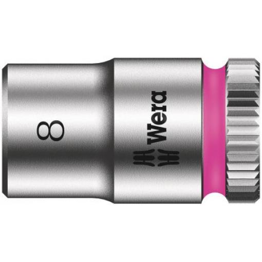 Zásuvka 1/4 in pohon 8 mm 6 bodů Šestihran, celková délka: 23.0 mm Wera