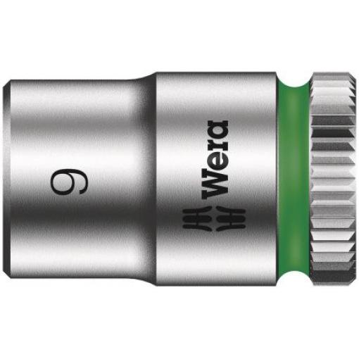 Zásuvka 1/4 in pohon 9 mm 6 bodů Šestihran, celková délka: 23.0 mm Wera