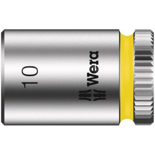 Zásuvka 1/4 in pohon 10 mm 6 bodů Šestihran, celková délka: 23.0 mm Wera