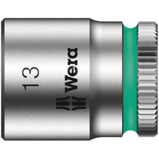 Zásuvka 1/4 in pohon 13 mm 6 bodů Šestihran, celková délka: 23.0 mm Wera