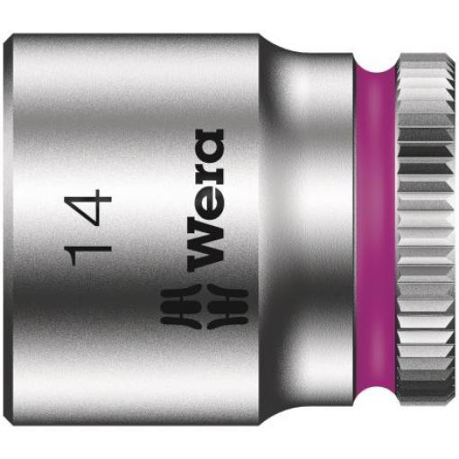 Zásuvka 1/4 in pohon 14 mm 6 bodů Šestihran, celková délka: 23.0 mm Wera