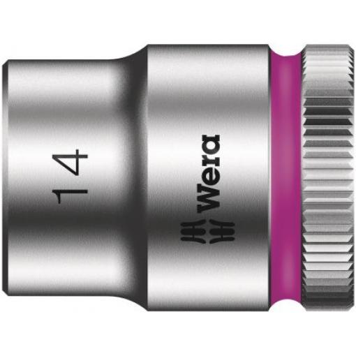Zásuvka 3/8 in pohon 14 mm 6 bodů Šestihran, celková délka: 29.0 mm Wera