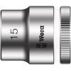 Zásuvka 3/8 in pohon 15 mm 6 bodů Šestihran, celková délka: 29.0 mm Wera