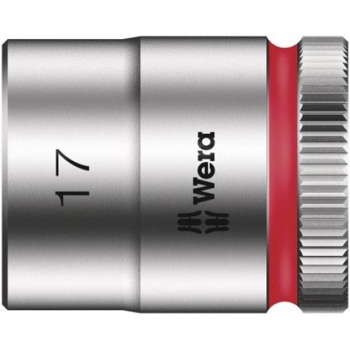 Zásuvka 3/8 in pohon 17 mm 6 bodů Šestihran, celková délka: 30.0 mm Wera