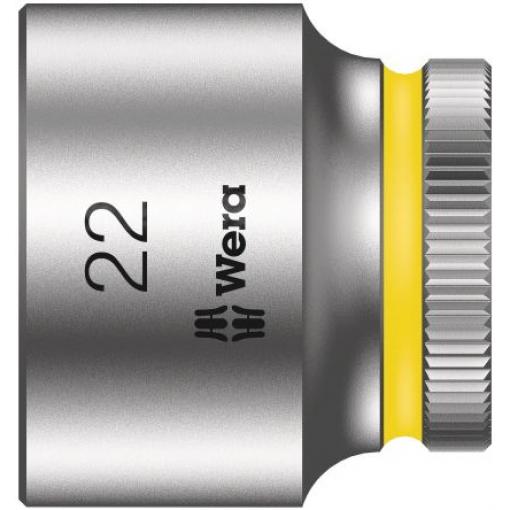 Zásuvka 3/8 in pohon 22 mm 6 bodů Šestihran, celková délka: 30.0 mm Wera