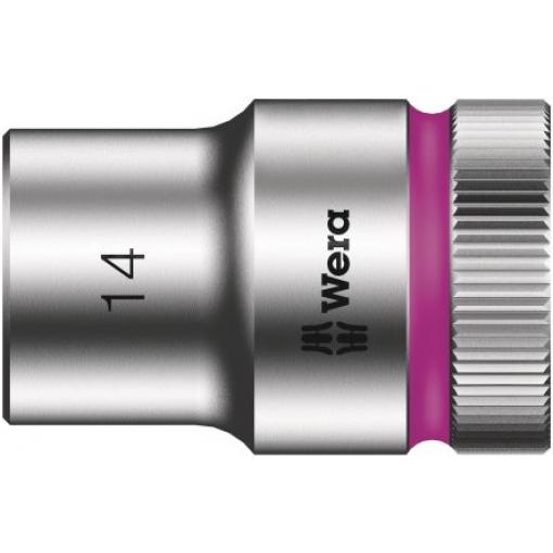 Zásuvka 1/2 in pohon 14 mm 6 bodů Šestihran, celková délka: 37.0 mm Wera