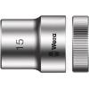 Zásuvka 1/2 in pohon 15 mm 6 bodů Šestihran, celková délka: 37.0 mm Wera