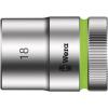 Zásuvka 1/2 in pohon 18 mm 6 bodů Šestihran, celková délka: 37.0 mm Wera