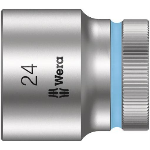 Zásuvka 1/2 in pohon 24 mm 6 bodů Šestihran, celková délka: 37.0 mm Wera