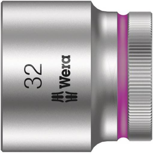 Zásuvka 1/2 in pohon 32 mm 6 bodů Šestihran, celková délka: 42.0 mm Wera