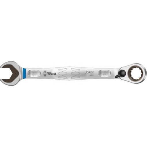 Kombinovaný ráčnový klíč Chromová 19 mm, celková délka: 246 mm Wera