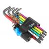 Sada klíčů Torx, počet kusů: 9 TX10 x 85 mm, TX15 x 90 mm, TX20 x 96 mm, TX25 x 104 mm, TX27 x 112 mm, TX30 x 122 mm,