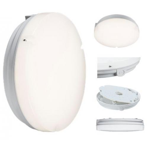 Průmyslová svítidla, řada: TPR, 14 W, typ žárovky: LED LED Bulkhead, 230 V AC, IP65, Polykarbonát včetně světelného