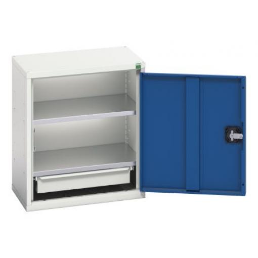 Skříň s přihrádkami 1dveřová 1, Ocel uzamykatelná Bott 600 mm 525 mm 350 mm