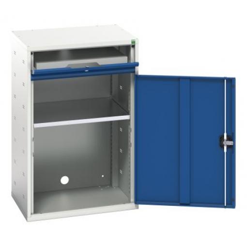 Počítačový stůl, Šedá, Modrá Stojící 1000 mm, Ocel 650mm Bott 550 mm