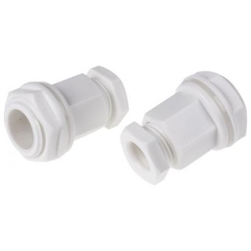 Kabelová průchodka Bílá Plastové, IP55 M20 RS PRO 4 mm až 7 mm