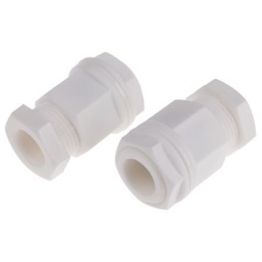 Kabelová průchodka Bílá Plastové, IP55 M20 RS PRO 8 mm až 13 mm