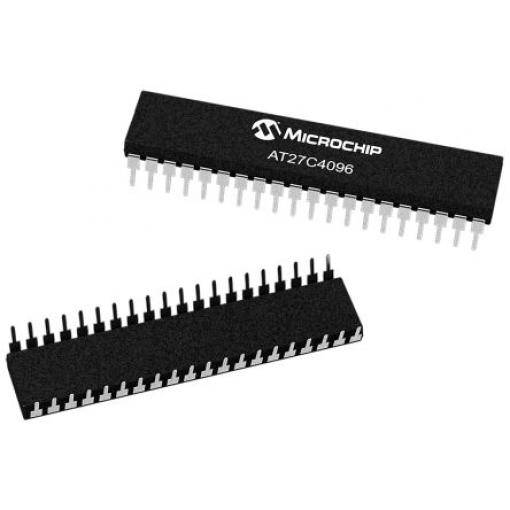 Microchip EPROM AT27C4096-90PU, 4 MB 256 k x 16 Bitů 90 ns, počet kolíků: 40 kolíkový, PDIP