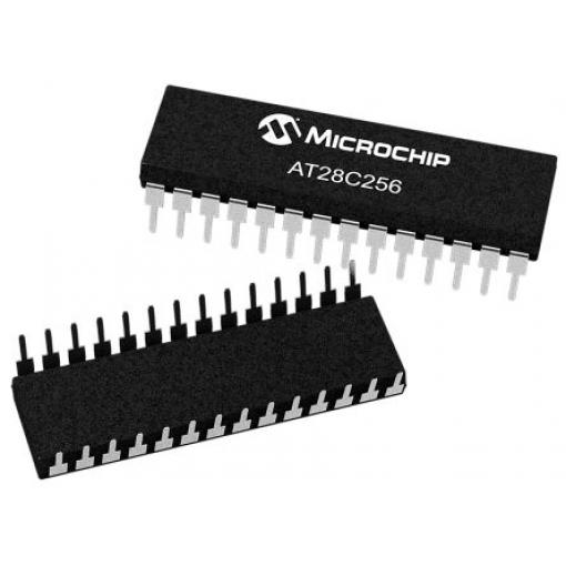 Microchip Paralelní EEPROM AT28C256-15PU, 256 kB 32768 x 8ů, Sériové - 2drátové 150 ns, počet kolíků: 28 kolíkový, PDIP