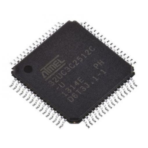 Microchip Mikrokontrolér AT32UC3C2512C-A2UT 32 bit AVR32 66 MHz 512kB Blesk 64 kB RAM, počet kolíků: 64 kolíkový, TQFP