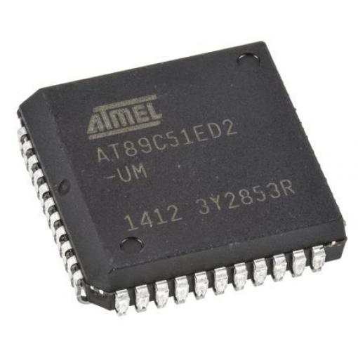 Microchip Mikrokontrolér AT89C51ED2-SLSUM 8 bit 8051 20 MHz 64kB Blesk 2 kB RAM, počet kolíků: 44 kolíkový, PLCC