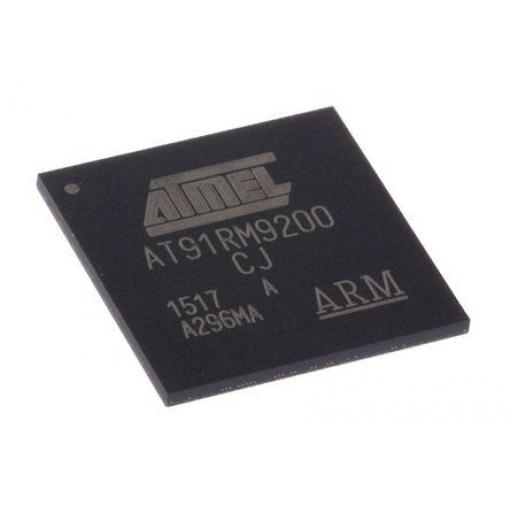 Microchip Mikrokontrolér AT91RM9200-CJ-002 32 bit ARM920T 180 MHz 128kB Blesk 16 kB RAM, počet kolíků: 256 kolíkový,