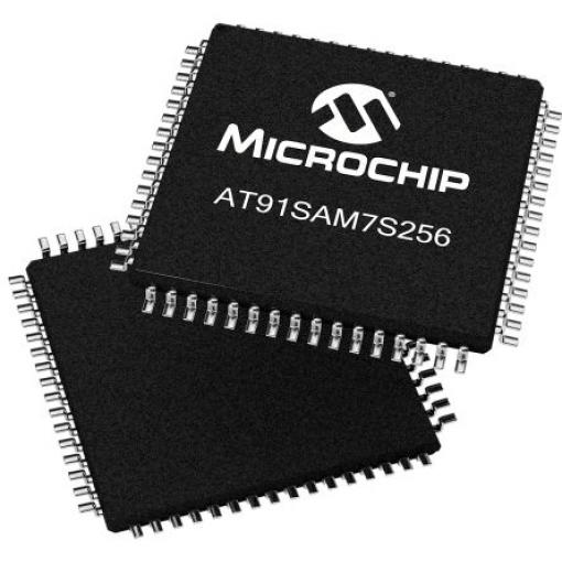 Microchip Mikrokontrolér AT91SAM7S256D-AU 32 bit ARM7TDMI 55 MHz 256kB Blesk 64 kB RAM, počet kolíků: 64 kolíkový, LQFP