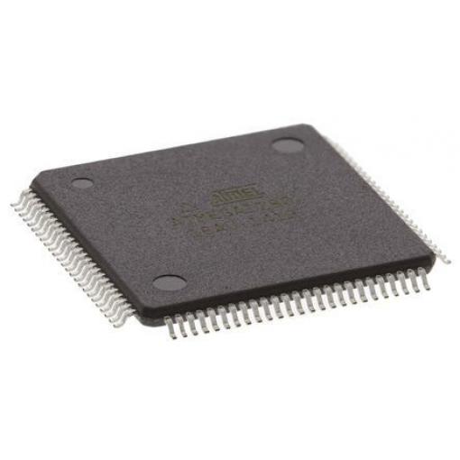 Microchip Mikrokontrolér ATMEGA1280-16AU 8 bit AVR 16 MHz 128kB Blesk 8 kB RAM, počet kolíků: 100 kolíkový, TQFP
