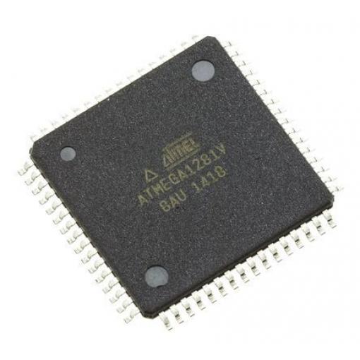 Microchip Mikrokontrolér ATMEGA1281V-8AU 8 bit AVR 8 MHz 128kB Blesk 8 kB RAM, počet kolíků: 64 kolíkový, TQFP