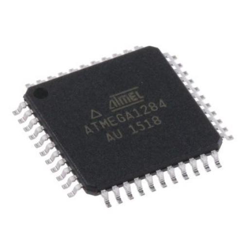 Microchip Mikrokontrolér ATMEGA1284-AU 8 bit AVR 20 MHz 128kB Blesk 16 kB RAM, počet kolíků: 44 kolíkový, TQFP