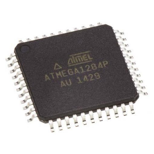 Microchip Mikrokontrolér ATMEGA1284P-AU 8 bit AVR 20 MHz 128kB Blesk 16 kB RAM, počet kolíků: 44 kolíkový, TQFP
