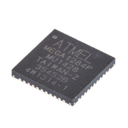 Microchip Mikrokontrolér ATMEGA1284P-MU 8 bit AVR 20 MHz 128kB Blesk 16 kB RAM, počet kolíků: 44 kolíkový, VQFN