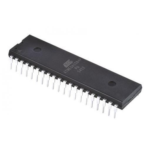 Microchip Mikrokontrolér ATMEGA1284P-PU 8 bit AVR 20 MHz 128kB Blesk 16 kB RAM, počet kolíků: 40 kolíkový, PDIP