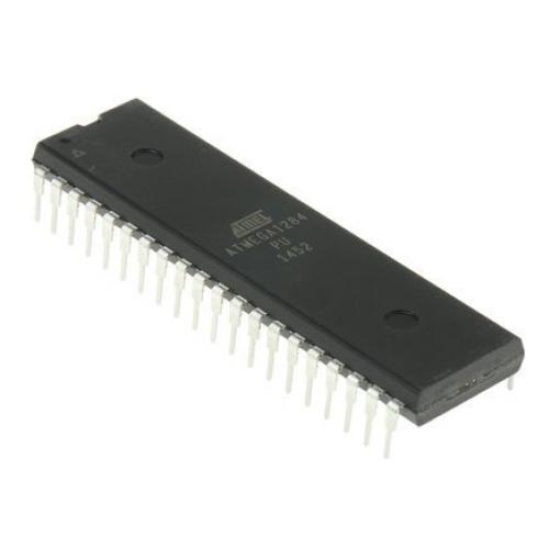 Microchip Mikrokontrolér ATMEGA1284-PU 8 bit AVR 20 MHz 128kB Blesk 16 kB RAM, počet kolíků: 44 kolíkový, PDIP
