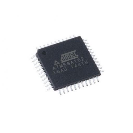Microchip Mikrokontrolér ATMEGA162-16AU 8 bit AVR 16 MHz 16kB Blesk 1 kB RAM, počet kolíků: 44 kolíkový, TQFP